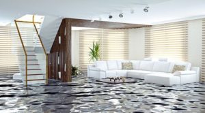 flooded home