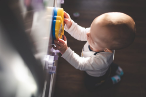 toddler playing